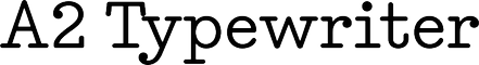 A2 Typewriter
