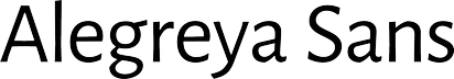 Alegreya Sans