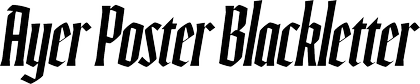Ayer Poster Blackletter