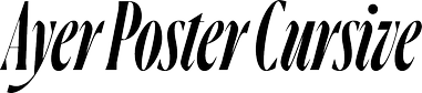 Ayer Poster Cursive