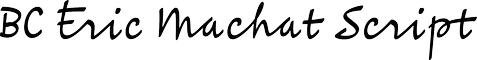 BC Eric Machat Script