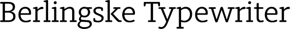 Berlingske Typewriter