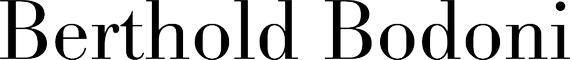 Berthold Bodoni