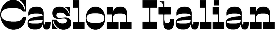 Caslon Italian