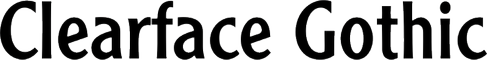 Clearface Gothic