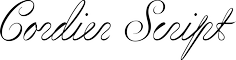 Cordier Script