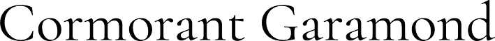 Cormorant Garamond
