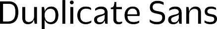 Duplicate Sans