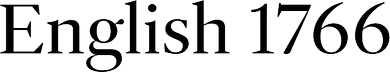 English 1766