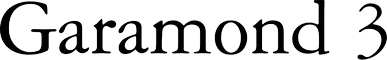 Garamond 3