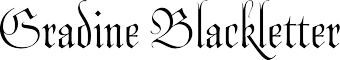 Gradine Blackletter