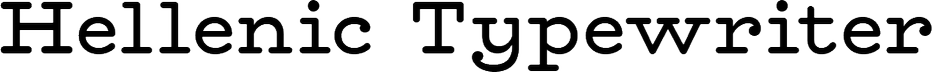 Hellenic Typewriter