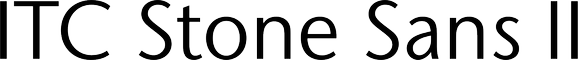 ITC Stone Sans II