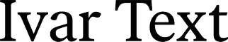 Ivar Text