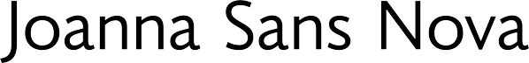 Joanna Sans Nova