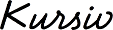 Kursiv
