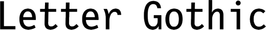 Letter Gothic