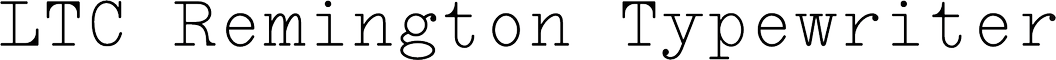 LTC Remington Typewriter
