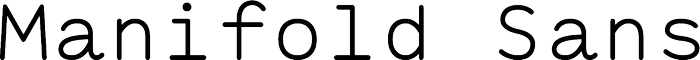 Manifold Sans