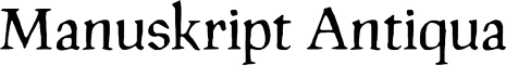 Manuskript Antiqua