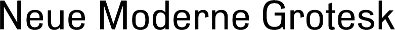 Neue Moderne Grotesk