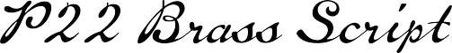 P22 Brass Script