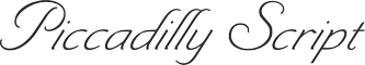 Piccadilly Script