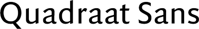 Quadraat Sans