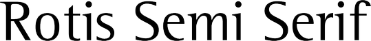 Rotis Semi Serif