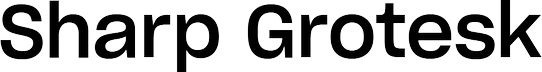 Sharp Grotesk
