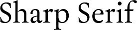 Sharp Serif