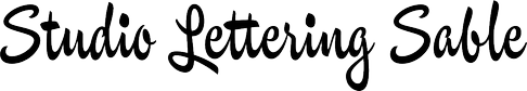 Studio Lettering Sable