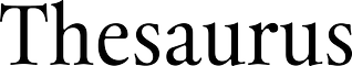 Thesaurus