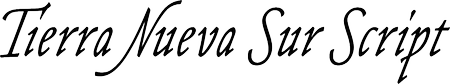 Tierra Nueva Sur Script