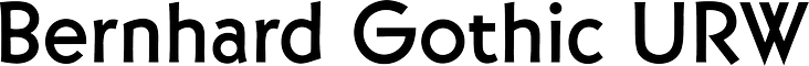 URW Bernhard Gothic