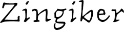 Zingiber